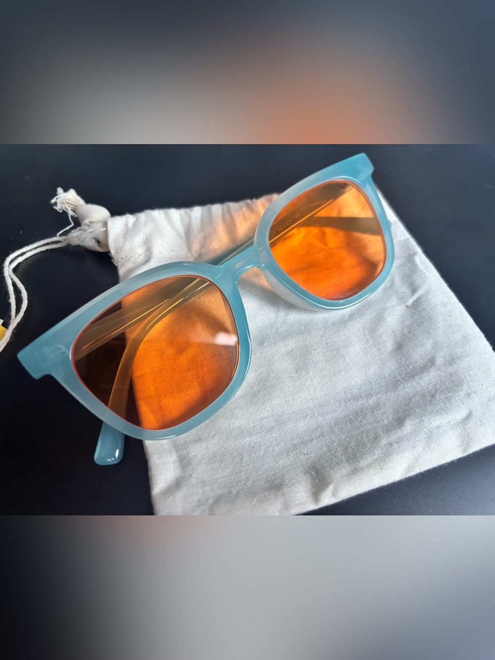 Aqua Frame Sunglasses with tint Lenses